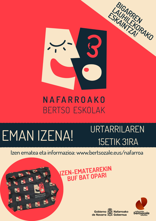 Hurrengo lauhilekorako Bertso Eskoletarako izen-ematea zabaldu da Nafarroan