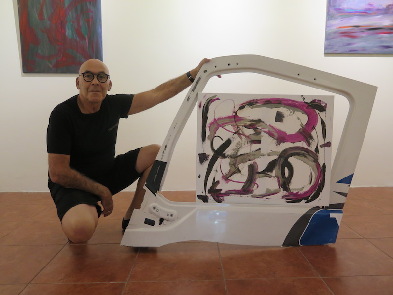 Pintura eta bertsolaritza gustuko dituen kamioilari portugaldarra Pintura eta bertsolaritza gustuko dituen kamioilari portugaldarra