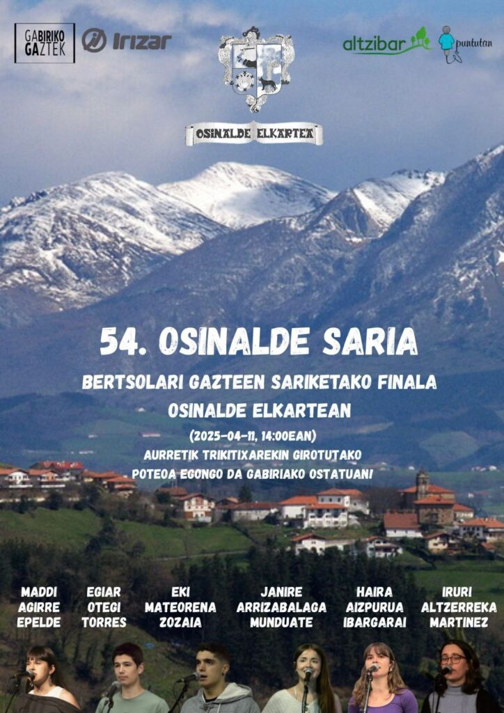 Aztiriko saioa jokatuta zehaztu da Osinaldeko finala Aztiriko saioa jokatuta zehaztu da Osinaldeko finala